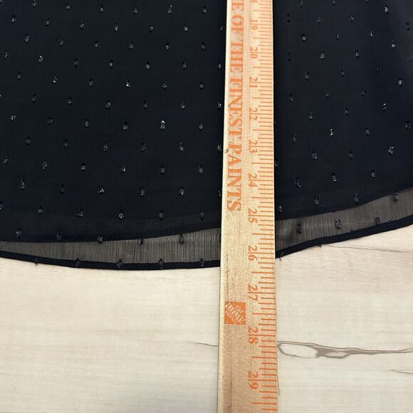 Rachel Zoe Women Medium Blouse‎ Mock Neck Sleeveless Black - Picture 9 of 9